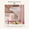 MACKENZIE-CHILDS Boutique Square Capiz Tissue-Box Cover, Decorative Tissue Holder, Pink-and-White
