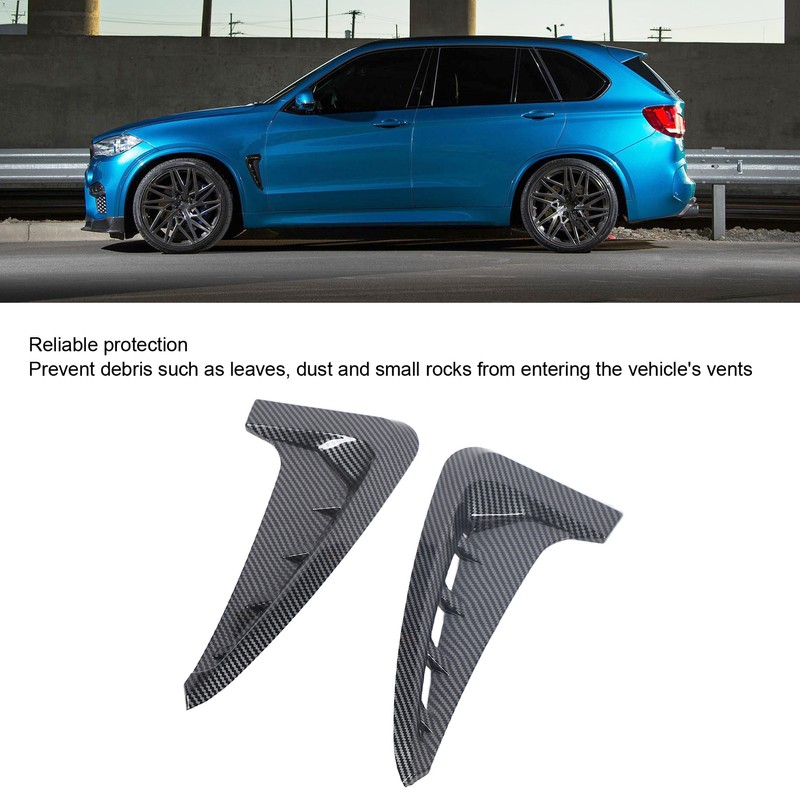 2PCS Car Front Side Air Vent Cover Decorative Gills Side