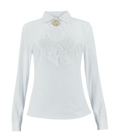 GAUWEAN Ellen Costume Christmas Vacation Ellen Shirt Skirt Brooch Set Vintage Dress for Women 2XL