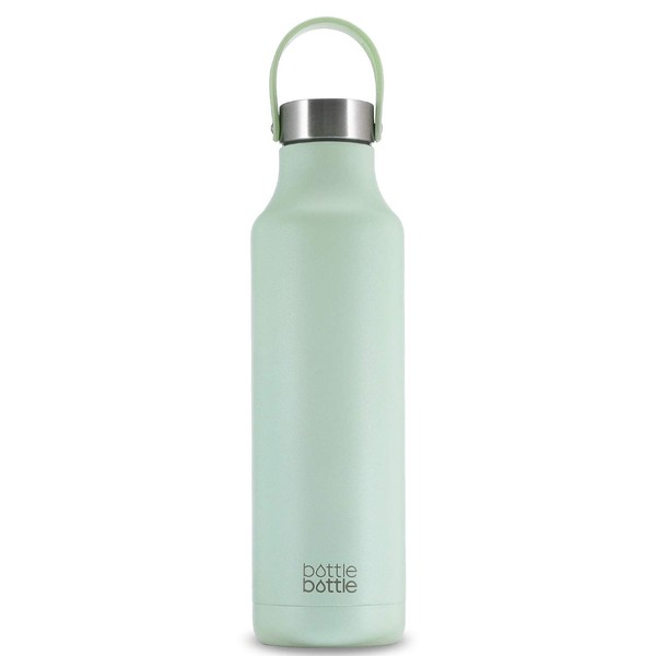 BOTTLE BOTTLE Water Bottle, 20.3 fl oz (600 ml), For Children, Direct Drinking, Hot and Cold Insulated, Vacuum Insulated, Stainless Steel, Portable, Stylish, Bottle Brush Included