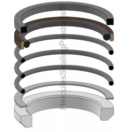 Hercules AHC16966 Hydraulic Cylinder Seal Kit Fits John Deere 456 458 510 512 2230FH 2330