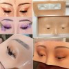 Modelo Práctica Maquillaje Sombras Ojos Aplicación Pestañas