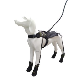 og Suspender Boots, Anti-Slip with Buckle Straps, Waterproof Dogs Shoes Dogs Vest, Dog Paw Protector for Small Medium Large Dogs, Adjustable Boots Pet Shoes for Outdoor Walking (Camouflage, S)