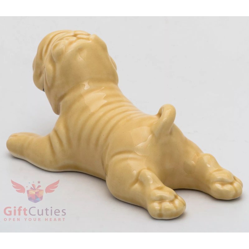 Porcelain Figurine of the Shar Pei Dog