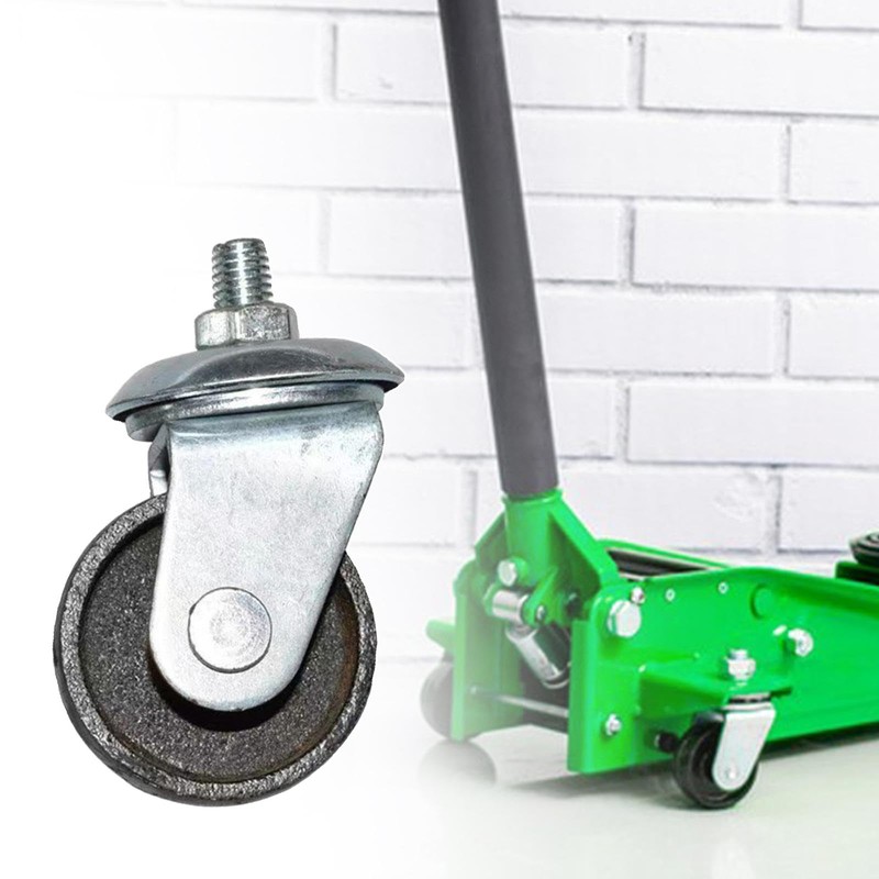 MagiDeal Floor Jack Caster Horizontal Jack Caster Black Wheel 12mm