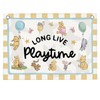 Long Live Playtime Banner Playroom Wall Decor for Kid Room