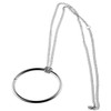 1Pc Silver Ring and Chain (Large Ring) Magic Tricks Metal