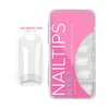 White Acrylic False Nail Tips - Professional Strong Natural False