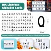 CAREDGO Pack of 104 Light Box Letters, LED Lightbox Alphabet