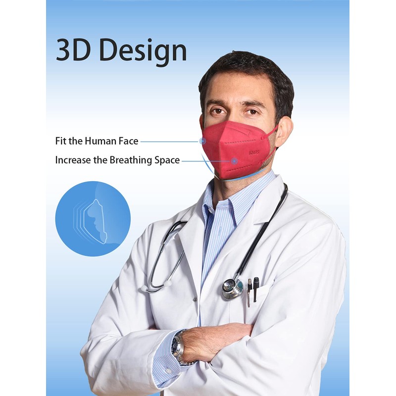 HUHETA KN95 Face Masks for Adults, 50 Packs KN95 Mask,