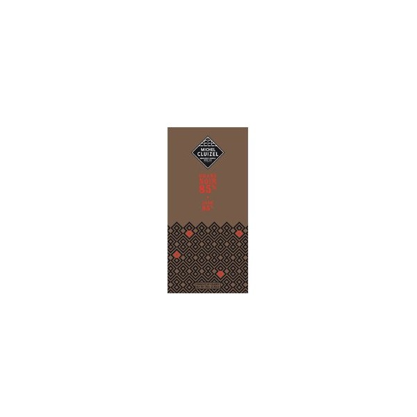 Michel Cluizel French Chocolate - 85% Cocoa "Grand Noir" Dark Chocolate, 70g/2.46oz. (5 Bar Pack)