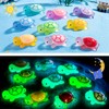 YALiya 50 Piezas Luminous Mini Turtles Resin Figures, Resin Turtles,