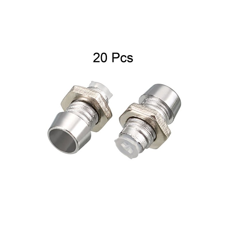 uxcell 20pcs 3mm LED Lamp Holder Light Bulb Socket Zinc