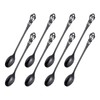 uxcell 8 Pcs Long Handle Ice Tea Spoon, 5 Inch