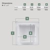 Vent Systems White ABS Plastic - Access Panel 4 x