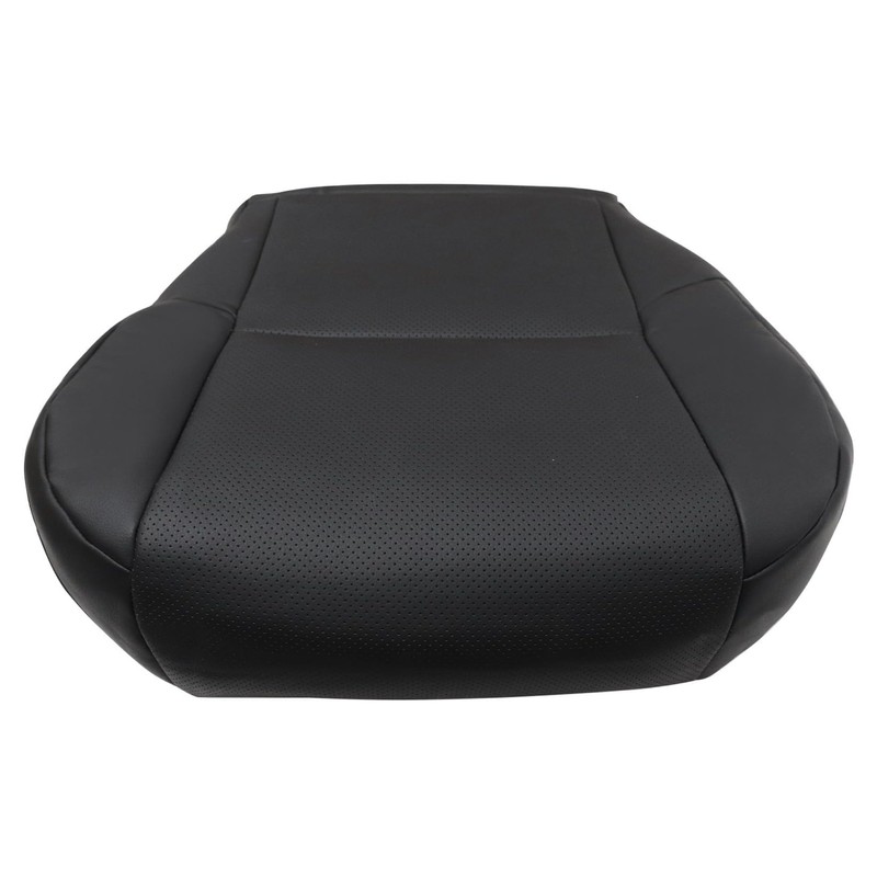 NLQR Front Driver Side Bottom Replacement Seat Cover Black Perforated
