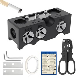 Guokoo 11-in-1 Pool Cue Tips Replacement Kit, Billiards Pool Cue Tip Shaper, Portable Pool Table Accessories for Pool Cue Tip Replacement and Shaping, Pool Cue Tip Repair Kit for Billiard Enthusiasts