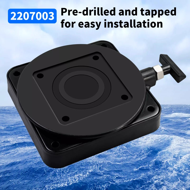 Cannon 2 PAIR of Low Profile Swivel Base Downrigger mount