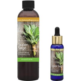 The Home of Fragrances - Set of 2 Bottles of Fragrance Oils - 2oz & 8oz (Super Sage)