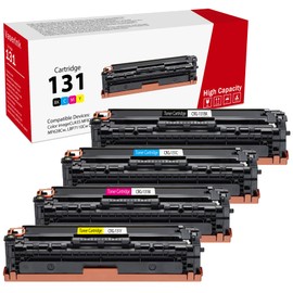 High-Yield 131 Toner Cartridges 4 Pack (Black, Cyan,Magenta, Yellow) Vsenk Compatible 131BK 131C 131M 131Y Toner Replacement for 131 Color imageCLASS ME8280CW ME624CW ME628Cw Printer