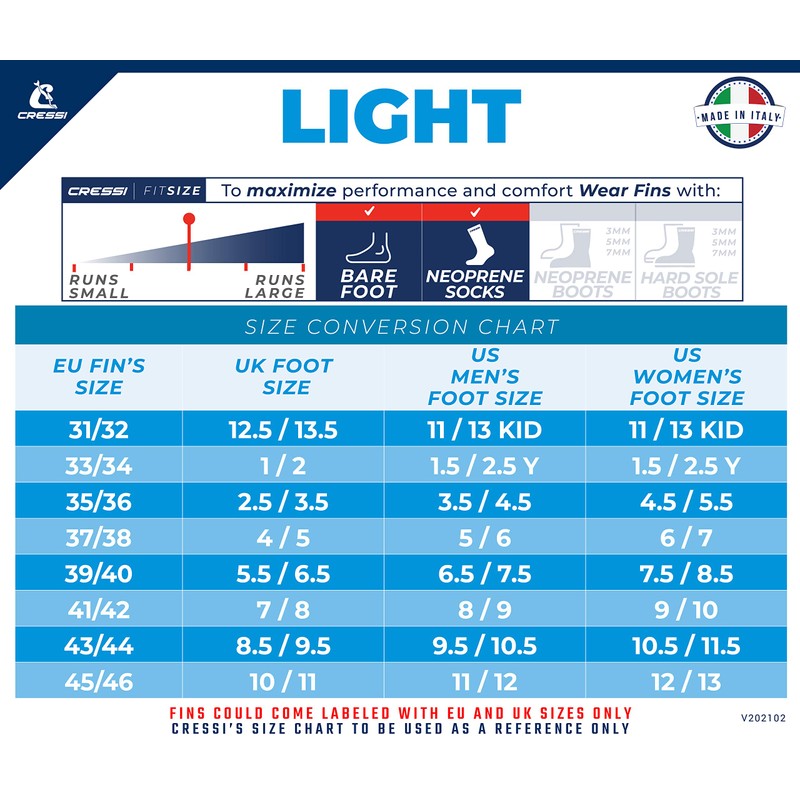 Cressi Light, White, 37/38