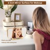 Peakeep Slim Digital Mirror Aesthetic Alarm Clock for Bedrooms Desk