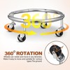 Movable Propane Tank Holder 20Lb Cylinder Stand with Brake Wheels