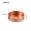 sourcing map Copper End Cap Pipe Fitting Sweat Plug Connection