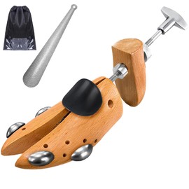 eachway Premium Professional Wooden Shoe Stretcher for Men & Women,4-Way Shoe Widener Stretcher Expands Length & Width for Wide Feet M for Women (Size 9-12) 1pcs