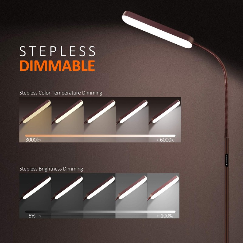 Led Floor Lamps with 15w/1000lm Bright LED Floor Lamp with