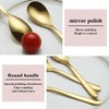 Kyraton Gold Teaspoon, 12 Pieces, 14 cm Stainless Steel Coffee