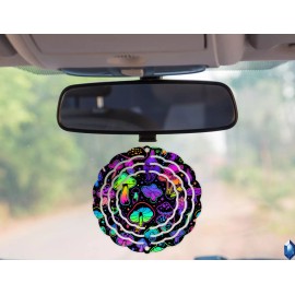Unbranded Mushrooms Collage 3 inch Wind Spinner Gift Birthday Christmas Fun Decor Bedroom