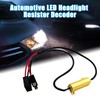 2 Stück LED Scheinwerfer Decoder, Auto Lastwiderstand Widerstands Kit Anti