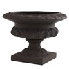 Nearly Natural 12.5in. H Iron-finish Decorative Urn (Indoor/Outdoor) Containers Gray