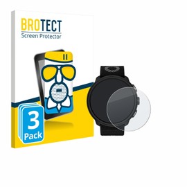 BROTECT Anti-Glare Protective Glass for Suunto Run (Pack of 3) Protective Film Tempered Glass Matt [Extremely Scratch-Resistant 9H, Anti-Reflection, Anti-Fingerprint]