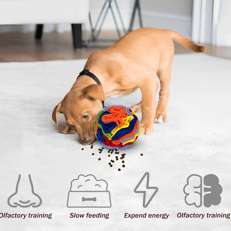 ‌Snuffle Ball Dog Toy, Mental Stimulation & Anxiety Relief Washable