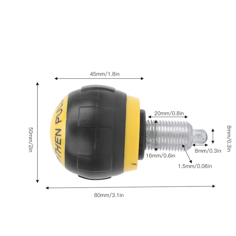 Pack of 5 Pull Pin Spring Knob Fitness Pop Pull