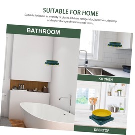 Healeved Delicate Rotating Storage Box Multi-purpose Desktop Organizer for Cosmetics Kitchen Seasonings Bathroom Essentials Durable and Stylish Swivel Design for Home and Office Use