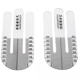 광학 자 1쌍 동공 높이 측정기 검안 검사기 X 병원 안과 측정 도구 테스트 및 검사 Optical Ruler 1 Pair Pupillary Height Measuring Device Ophthalmic Exam Tester X Hospital Ophthalmology Measuring Tool Test & Examination