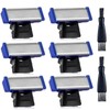 6PCS Shaver Replacement Head Compatible with Micro Touches Solo Trimmer