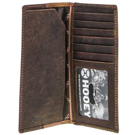 HOOEY Leather Men’s Western Rodeo Wallet (Grayson - Brown/Tan)