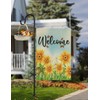 LOPANNY Large Garden Flag Holder Stand Pole for 28 x