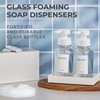 MaisoNovo Glass Foaming Soap Dispenser 14 Oz | Clear Glass