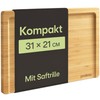 Praknu Wooden Chopping Board - Compact 31.5 x 21.5 cm