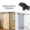 Joyangy Barn Door Roller Stopper Hardware, 2PCS 41×7mm/1.61"×0.28"(L×W) Flat Track