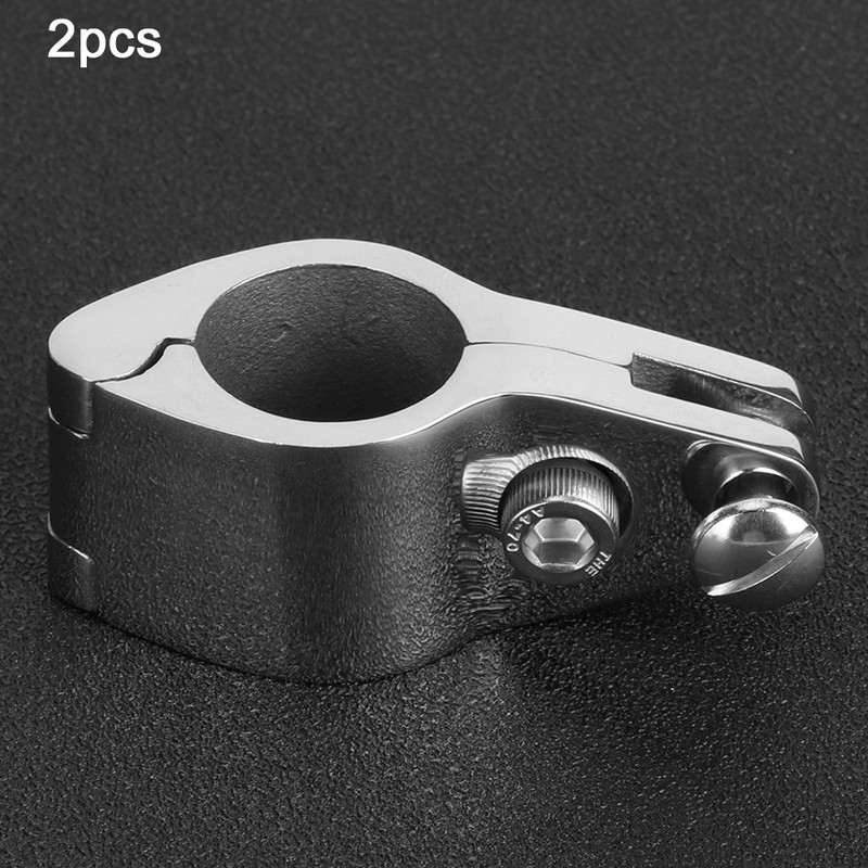 2Pcs Bimini Top Jaw Slide Clamp Steel Boat Hardware Fitting