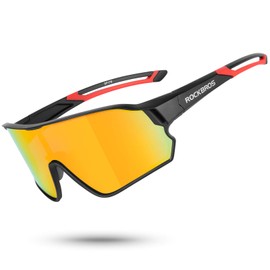 ROCKBROS Polarized Sports Sunglasses HD Glasses Neon Lens UV400 TR90 Frame Cycling Fishing Running Climbing for Women Man