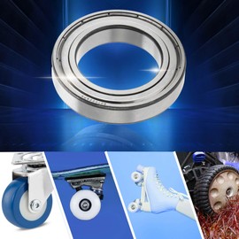 ACROPIX 6010ZZ Deep Groove Ball Bearings P5 50x80x16mm Lubricated Bearings Double Metal Seal Silver Tone Scooter Skateboard Wheel