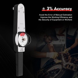 CNCEST Torque Wrench 1/2 Drive, Accuracy 3% Digital Torque Wrench, Heavy Duty Torque Wrench Set, 0-100 n.m