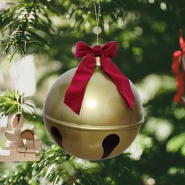 Giant Light Up Christmas Inflatable Balls, LED Light PVC Decorated Bell Ball, Large Oversized Ornaments, Easy Setup for Inflatable Outdoor Holiday Yard Decorations (60cm)